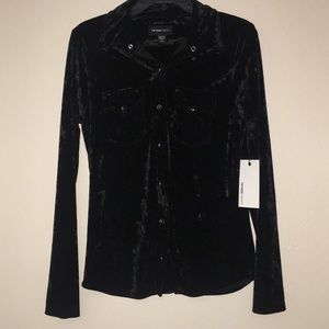 Fifteen Twenty velvet shirt jacket